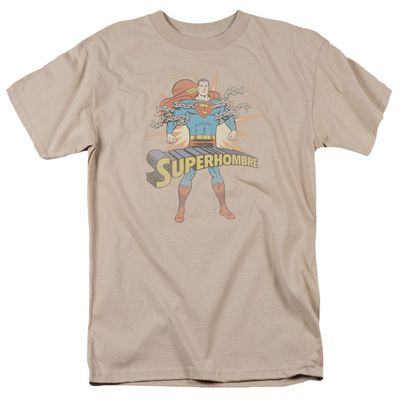 Superman Superhombre Mens T Shirt Sand Retro Pop Classics