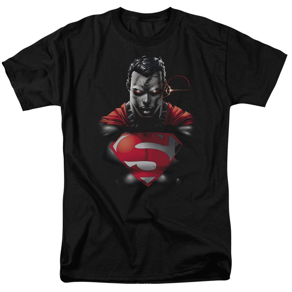 Superman Heat Vision Charged Mens T Shirt Black Retro Pop Classics