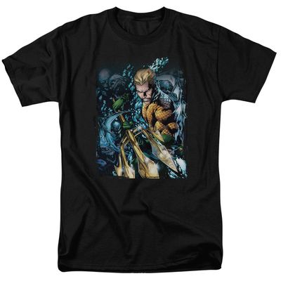 Justice League of America Aquaman #1 Mens T Shirt Black Retro Pop Classics