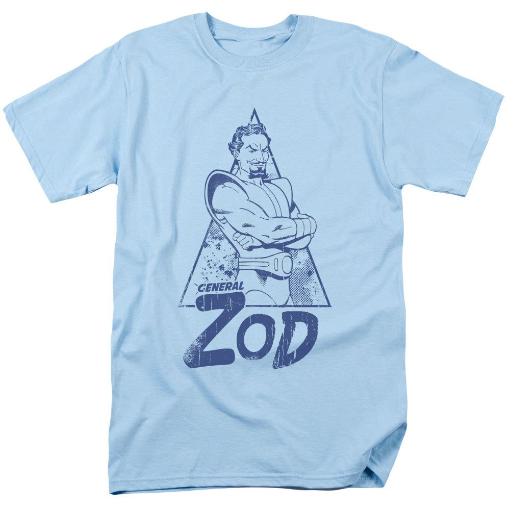 Superman Vintage Zod Mens T Shirt Light Blue Retro Pop Classics