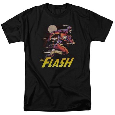 Justice League City Run Mens T Shirt Black Retro Pop Classics