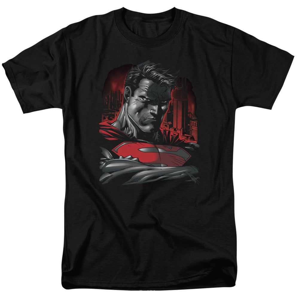 Superman Man Of Steel Mens T Shirt Black Retro Pop Classics