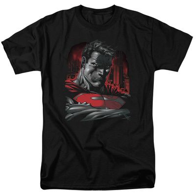 Superman Man Of Steel Mens T Shirt Black Retro Pop Classics