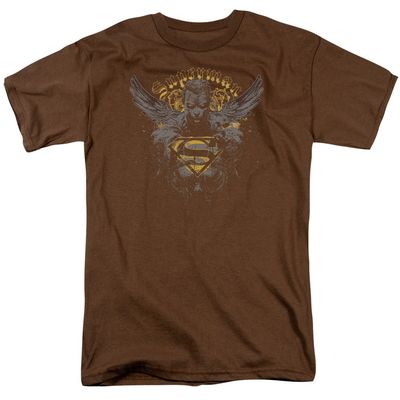 Superman Stand Your Ground Mens T Shirt Coffee Retro Pop Classics