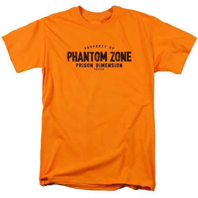 Superman Phantom Zone Mens T Shirt Orange Retro Pop Classics