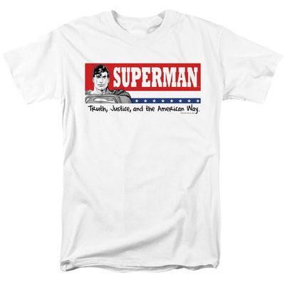 Superman Superman For President Mens T Shirt White Retro Pop Classics