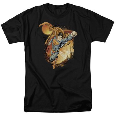 Superman Last Sons Mens T Shirt Black Retro Pop Classics