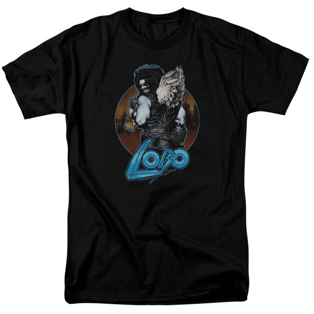 Justice League Gut Rot Mens T Shirt Black Retro Pop Classics