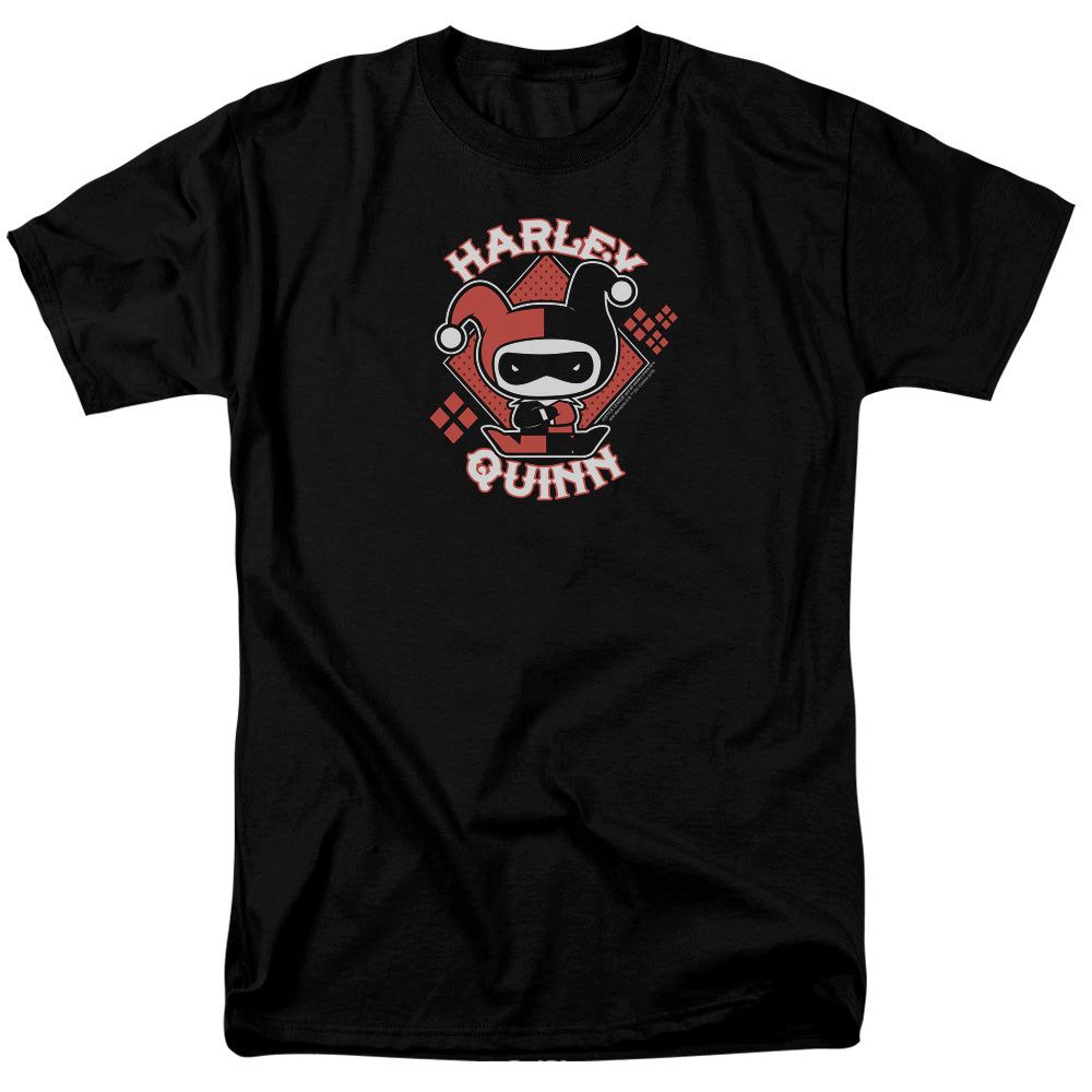 Justice League Harley Chibi Mens T Shirt Black Retro Pop Classics