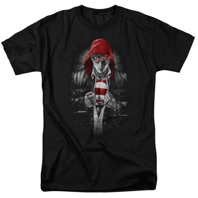 Superman Earth One Mens T Shirt Black Retro Pop Classics