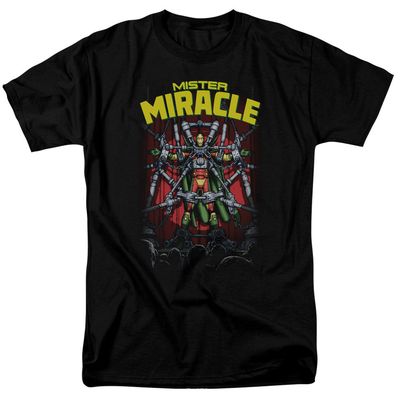 Justice League Mister Miracle Mens T Shirt Black Retro Pop Classics