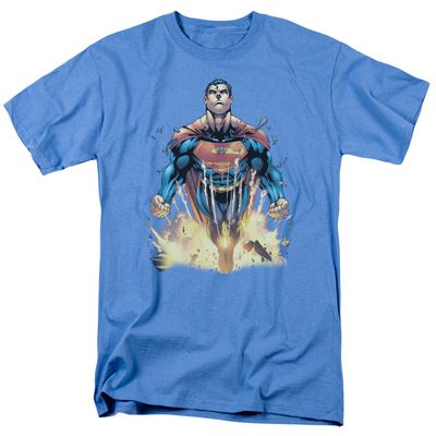 Superman #224 Cover Mens T Shirt Carolina Blue Retro Pop Classics