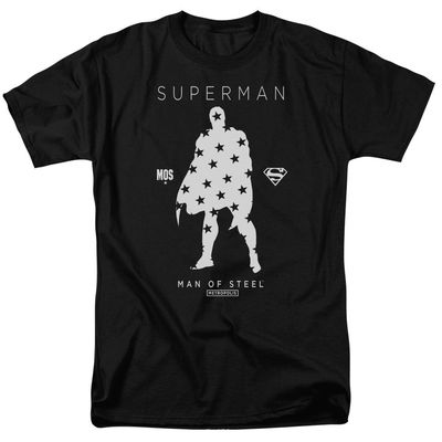 Superman Star Silhouette Mens T Shirt Black Retro Pop Classics