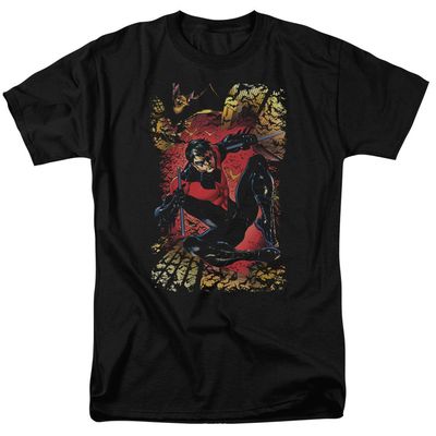 Justice League of America Nightwing #1 Mens T Shirt Black Retro Pop Classics