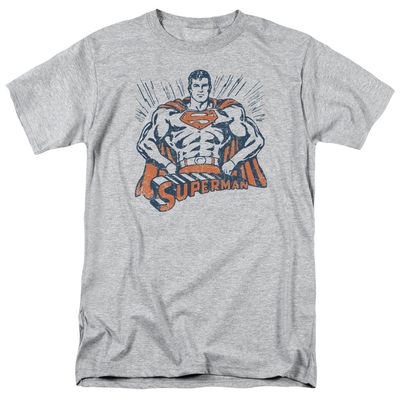 Superman Vintage Stance Mens T Shirt Athletic Heather Retro Pop Classics