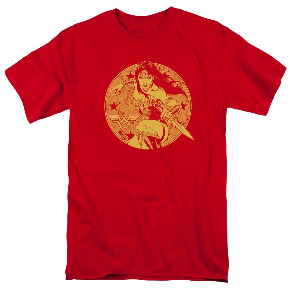 Justice League Young Wonder Mens T Shirt Red Retro Pop Classics