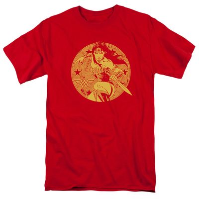 Justice League Young Wonder Mens T Shirt Red Retro Pop Classics