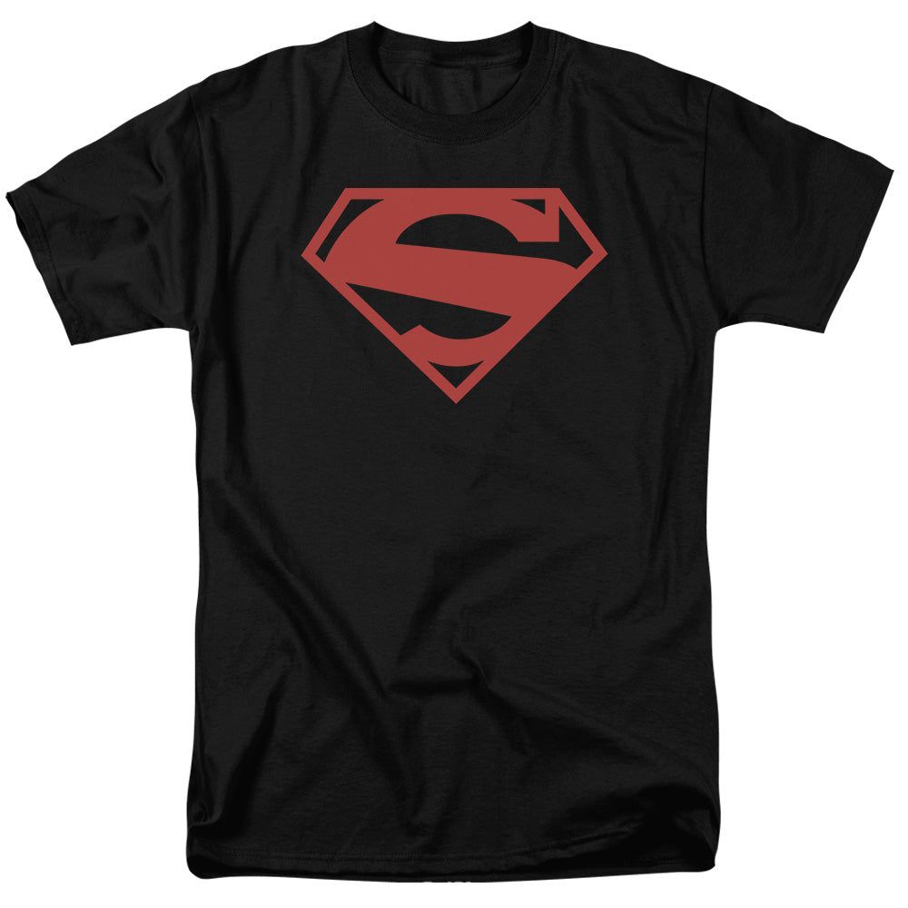 Superman 52 Red Block Mens T Shirt Black Retro Pop Classics