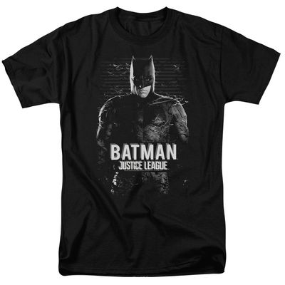 Justice League Movie Batman Mens T Shirt Black Retro Pop Classics