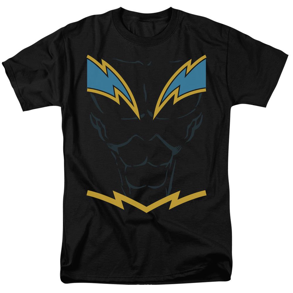 Justice League Black Lightning Mens T Shirt Black Retro Pop Classics