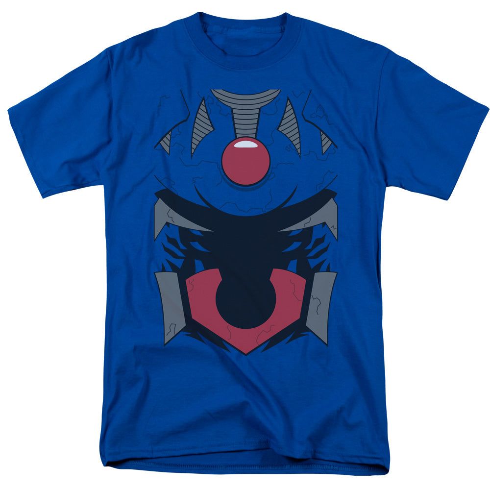 Justice League Darkseid Uniform Mens T Shirt Royal Blue Retro Pop Classics