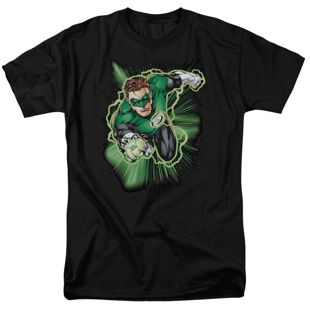 Justice League of America Green Lantern Energy Mens T Shirt Black Retro Pop Classics