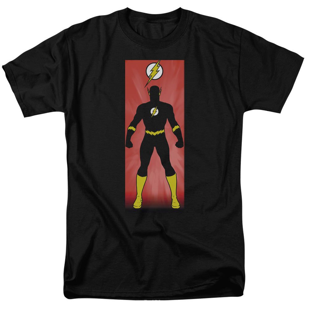 Justice League Flash Block Mens T Shirt Black Retro Pop Classics