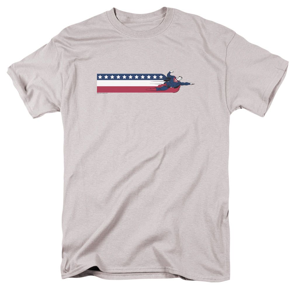 Superman Superman Us Mens T Shirt Silver Retro Pop Classics