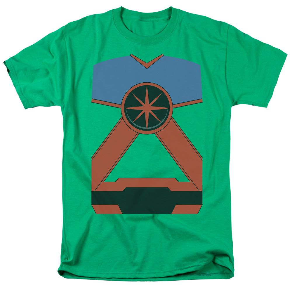 Justice League Martian Mh Mens T Shirt Kelly Green Retro Pop Classics