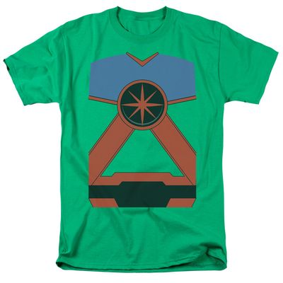 Justice League Martian Mh Mens T Shirt Kelly Green Retro Pop Classics