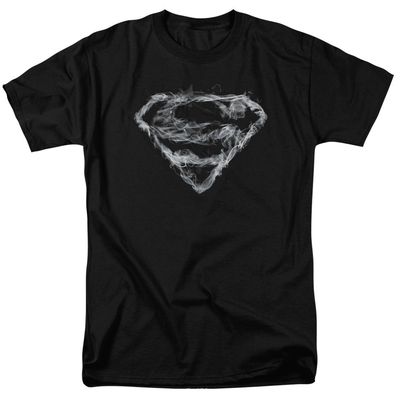 Superman Oking Shield Mens T Shirt Black Retro Pop Classics