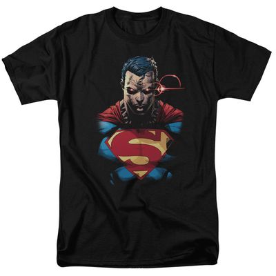 Superman Displeased Mens T Shirt Black Retro Pop Classics
