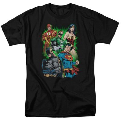 Justice League Will Power Mens T Shirt Black Retro Pop Classics