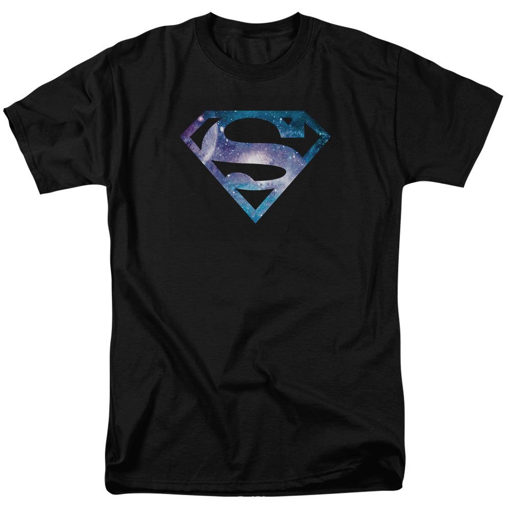 Superman Galaxy 2 Shield Mens T Shirt Black Retro Pop Classics