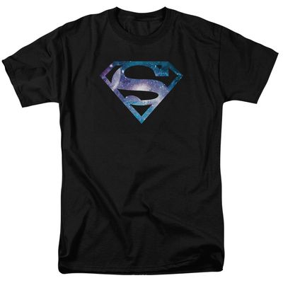 Superman Galaxy 2 Shield Mens T Shirt Black Retro Pop Classics