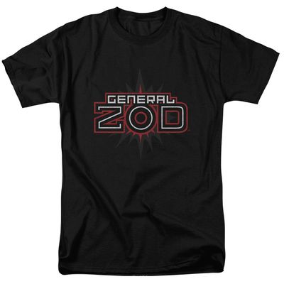 Superman Zod Logo Mens T Shirt Black Retro Pop Classics
