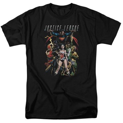Justice League Dark Days Mens T Shirt Black Retro Pop Classics