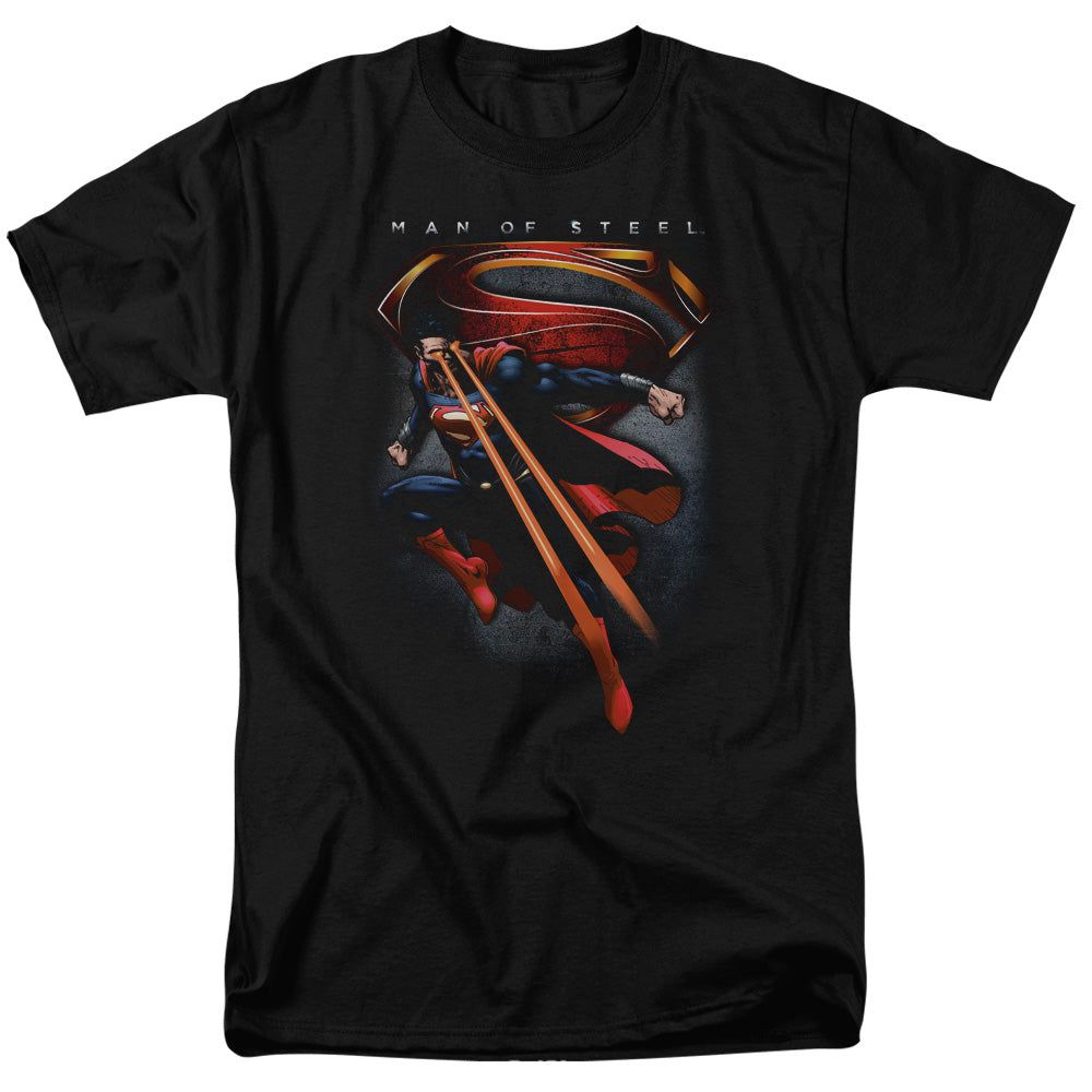 Man Of Steel Symbolic Superman Mens T Shirt Black Retro Pop Classics