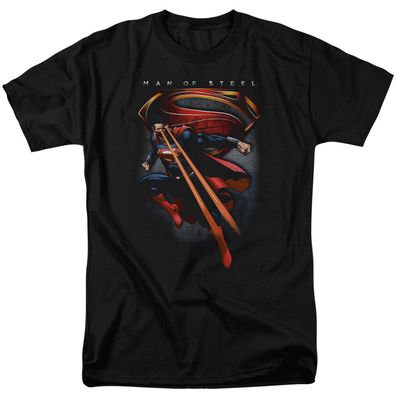 Man Of Steel Symbolic Superman Mens T Shirt Black Retro Pop Classics
