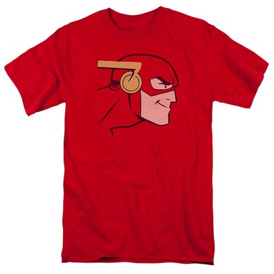 Justice League Cooke Head Mens T Shirt Red Retro Pop Classics