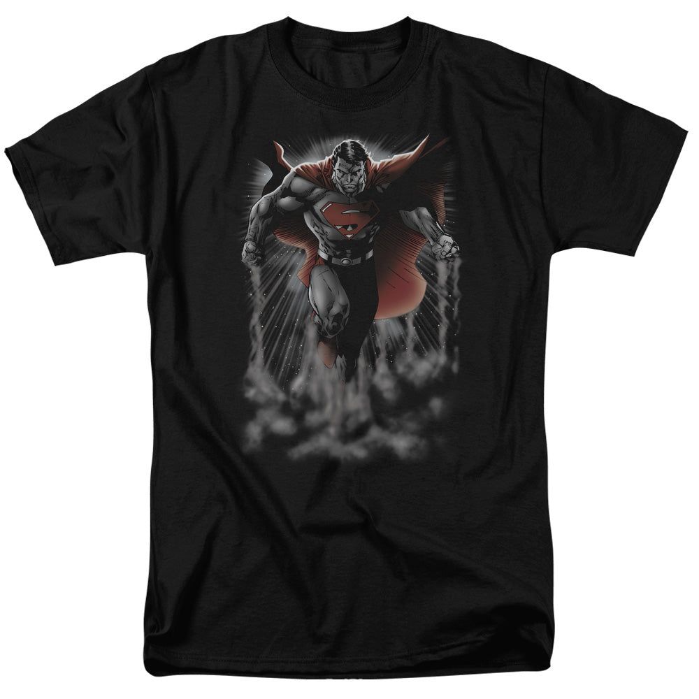 Superman Above The Clouds Mens T Shirt Black Retro Pop Classics