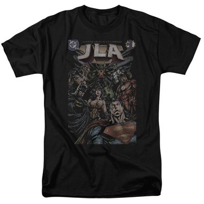 Justice League #1 Cover Mens T Shirt Black Retro Pop Classics