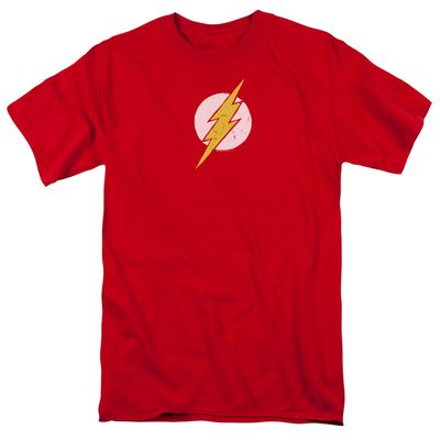 Justice League Rough Flash Mens T Shirt Red Retro Pop Classics