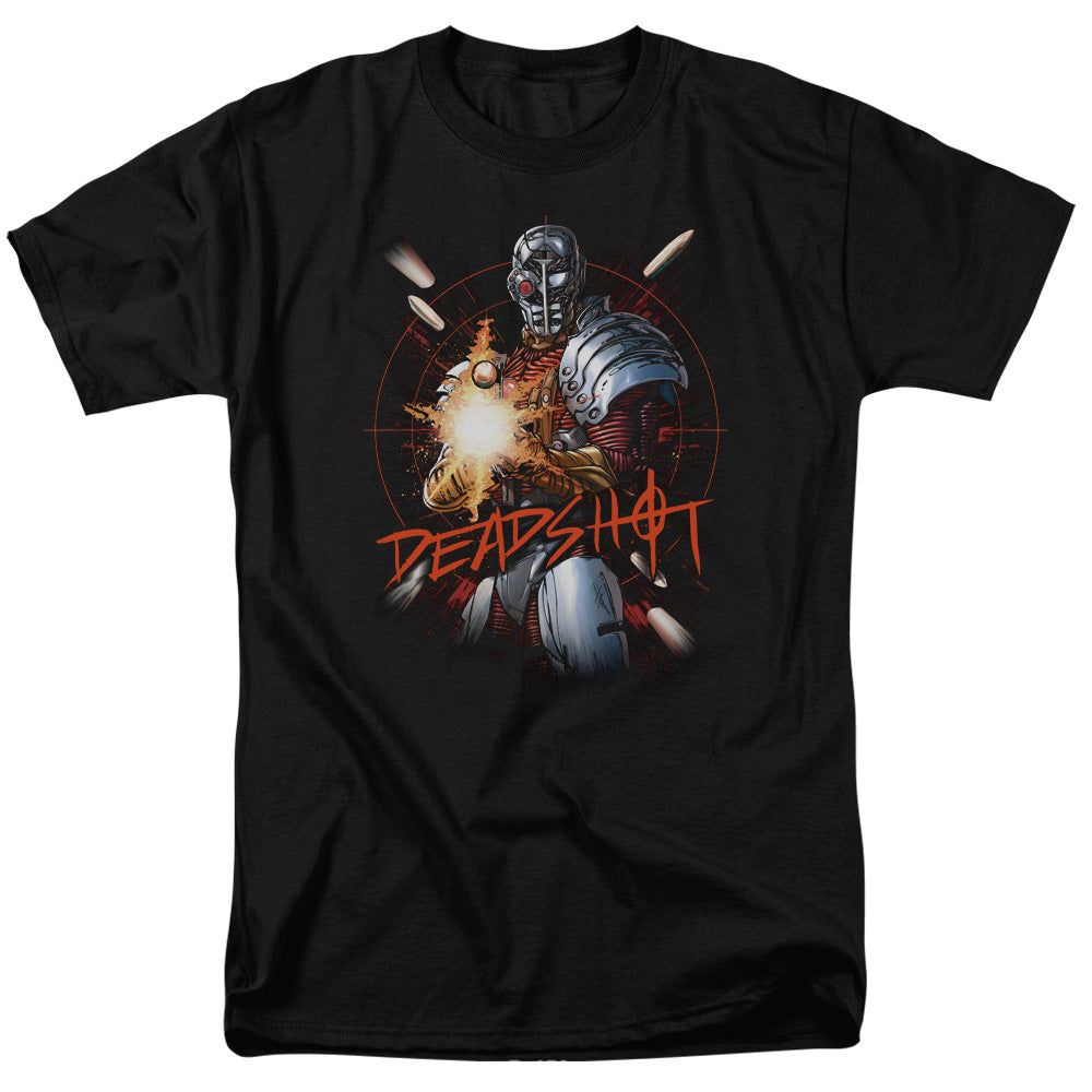 Justice League Deadshot Mens T Shirt Black Retro Pop Classics