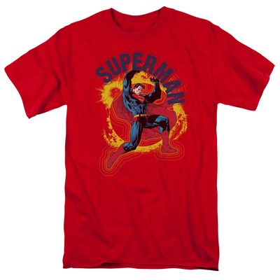 Superman A Name To Uphold Mens T Shirt Red Retro Pop Classics