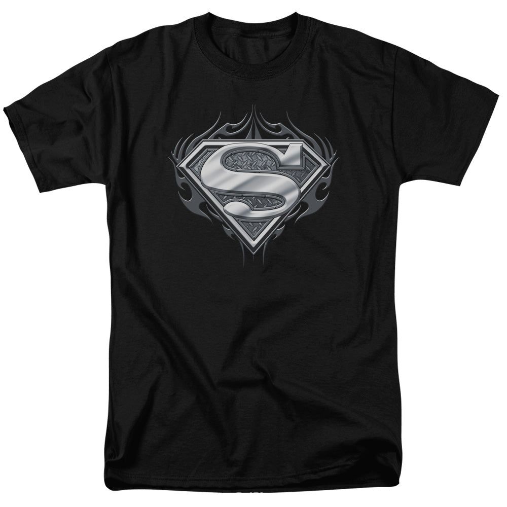 Superman Biker Metal Mens T Shirt Black Retro Pop Classics
