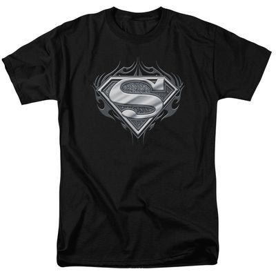 Superman Biker Metal Mens T Shirt Black Retro Pop Classics