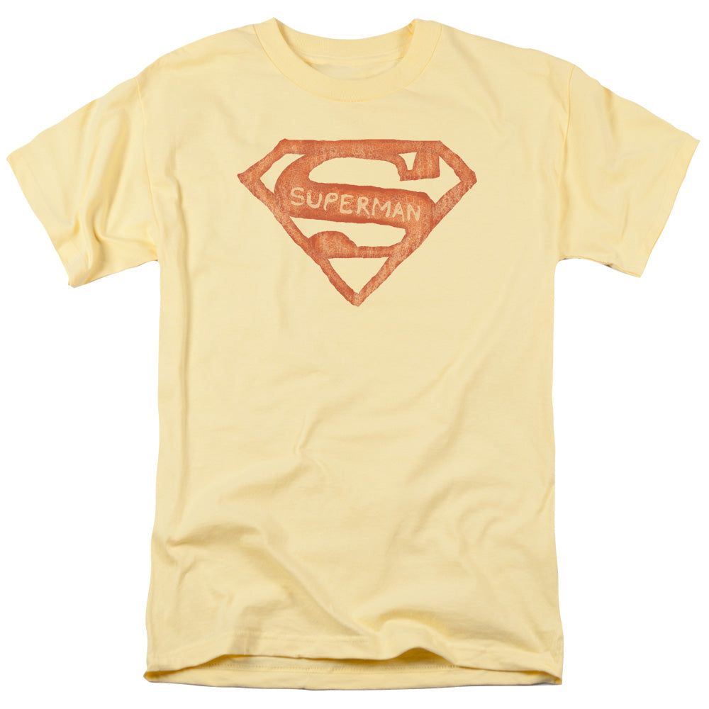 Superman Roughen Shield Mens T Shirt Banana Retro Pop Classics