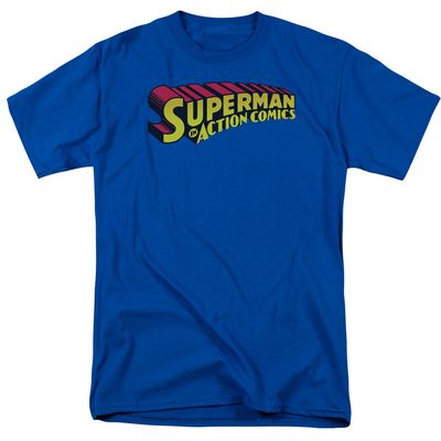 Superman Superman In Mens T Shirt Royal Blue Retro Pop Classics