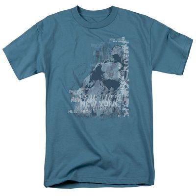 Superman Super City Mens T Shirt Slate Retro Pop Classics